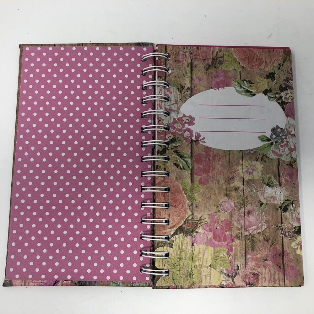 Mini Notebook Journal Spiral-Bound "His Love Endures Forever" Lined Pages Pink - Picture 3 of 11